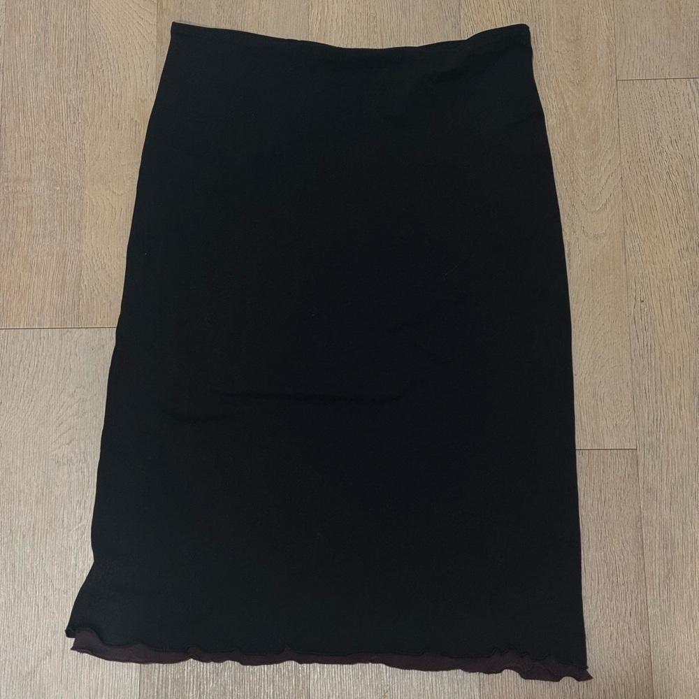 Onyx Classic Black Pencil Skirt